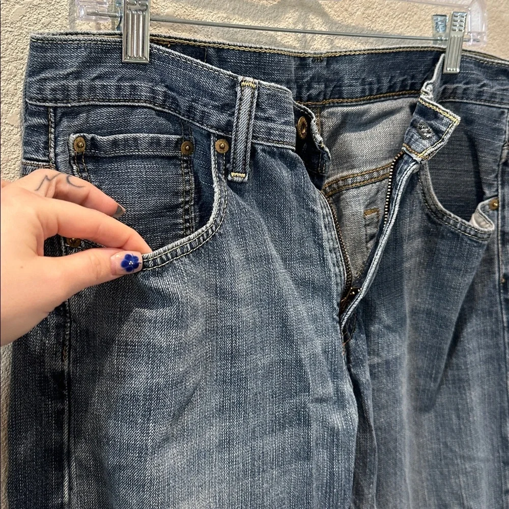 Men's Blue Straight-Leg Jeans Size 32x34